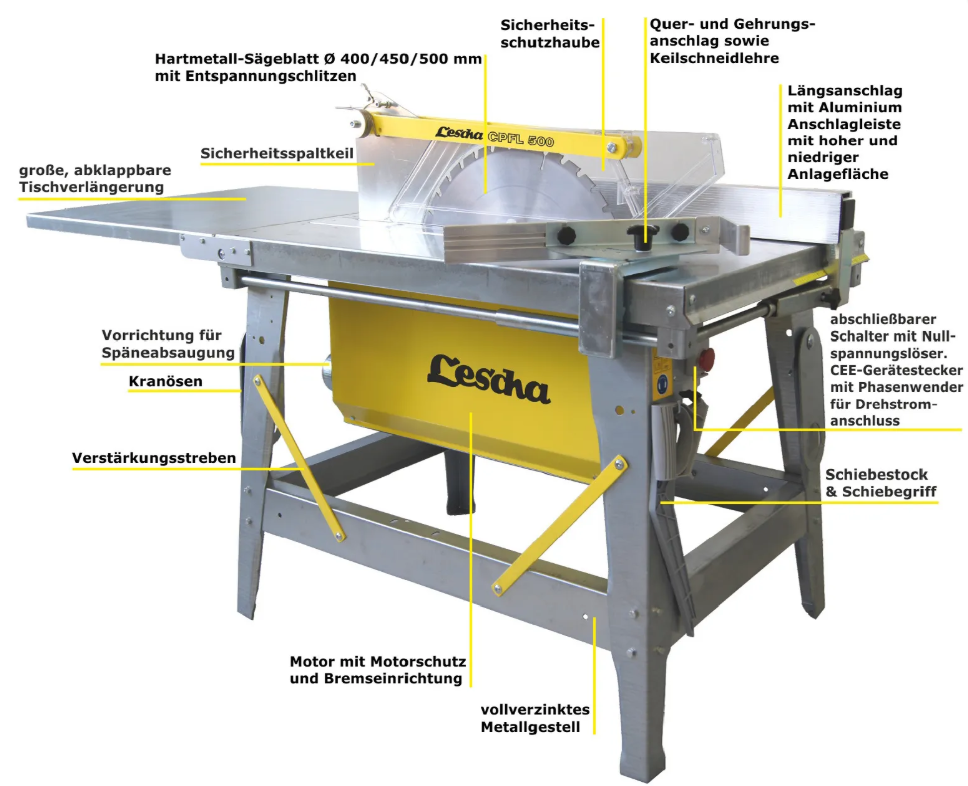 LESCHA CPFL 400 Baukreissäge 400 V / 3,0 kW